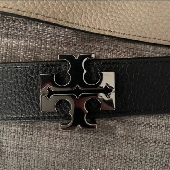 Tory Burch Accessories - Tory Burch 1.5” reversible black/gray belt
